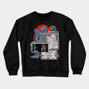 SYSTM.GLITCH URBAN GODZILLA Crewneck Sweatshirt